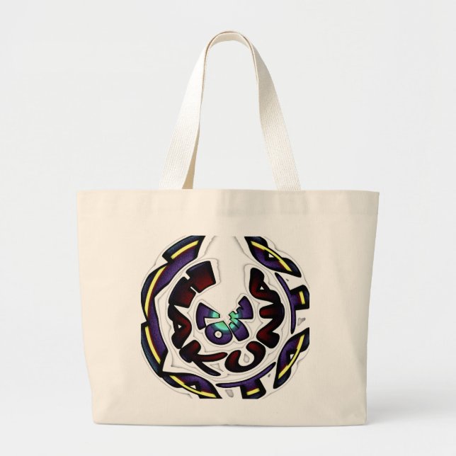 Love Hakuna Matata Art Print Large Tote Bag (Front)
