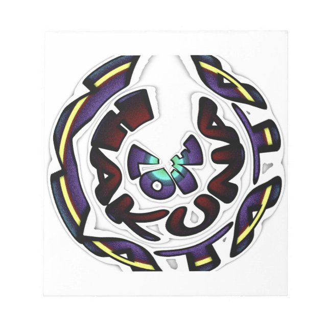 Love Hakuna Matata Art Print Notepad (Front)