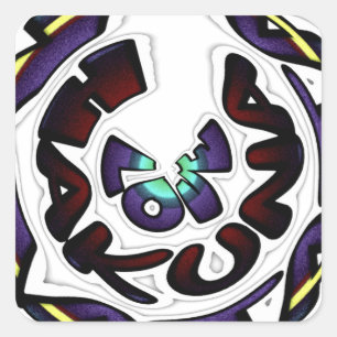 Love Hakuna Matata Art Print Square Sticker