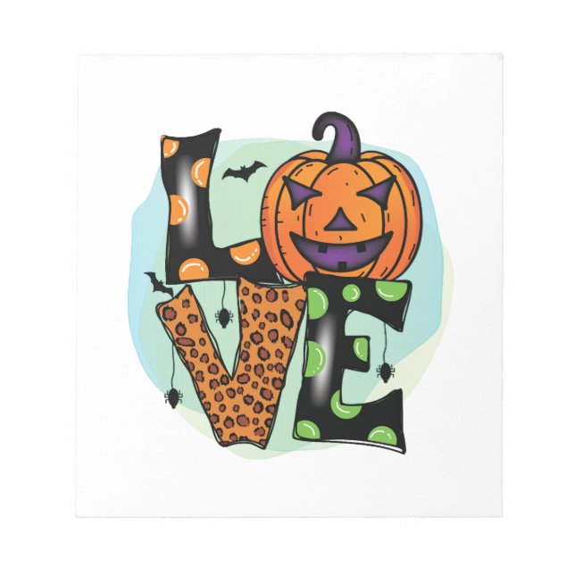 Love Halloween, Halloween, Scary, Costume Notepad (Front)