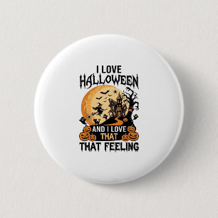Love Halloween Haunted House Moon Witch Pumpkins_1 6 Cm Round Badge