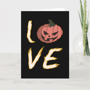 Love Halloween Pumpkin Scary Gift Card