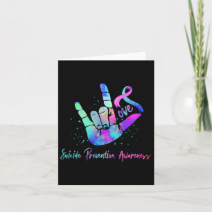 Love Hand Sign Suicide Prevention Awareness Week S Card