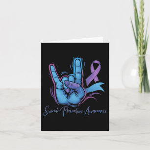 Love Hand Sign Suicide Prevention Awareness Week S Card