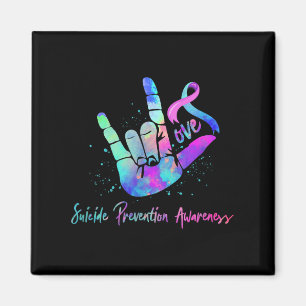 Love Hand Sign Suicide Prevention Awareness Week S Magnet