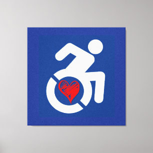 Love Handicapped Canvas Print