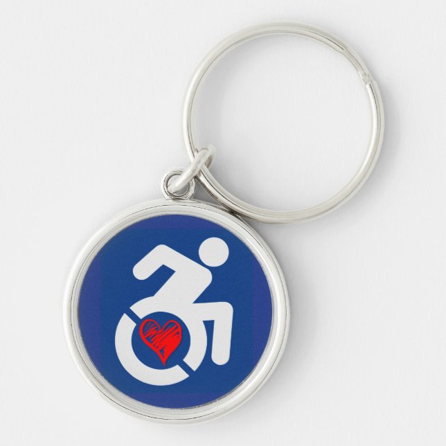Love Handicapped Key Ring (Front)