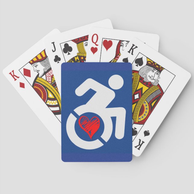 Love Handicapped Playing Cards (Back)
