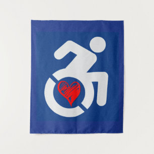 Love Handicapped Tapestry