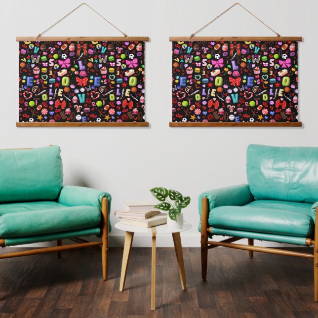 Love Hanging Tapestry (Living Room)
