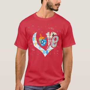 Love Hanukkah Dreidel Menorah Happy Chanukkah  T-Shirt