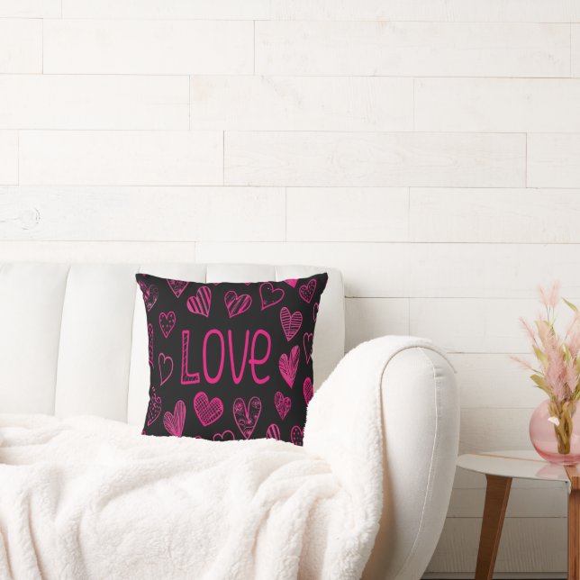 Love, Happy Valentines Day Cushion (Couch)