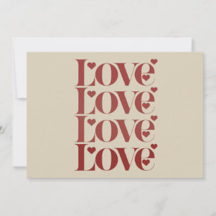 Love Happy Valentine's Day Valentine Couple  Holiday Card