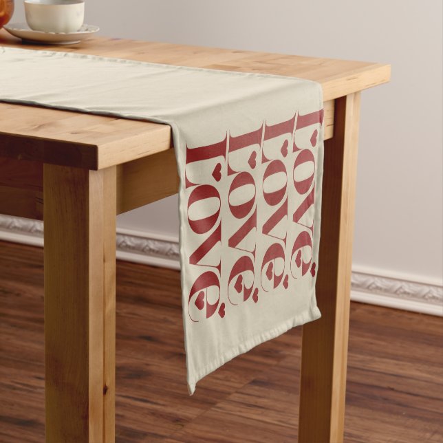 Love Happy Valentine's Day Valentine Couple  Short Table Runner (In Situ)