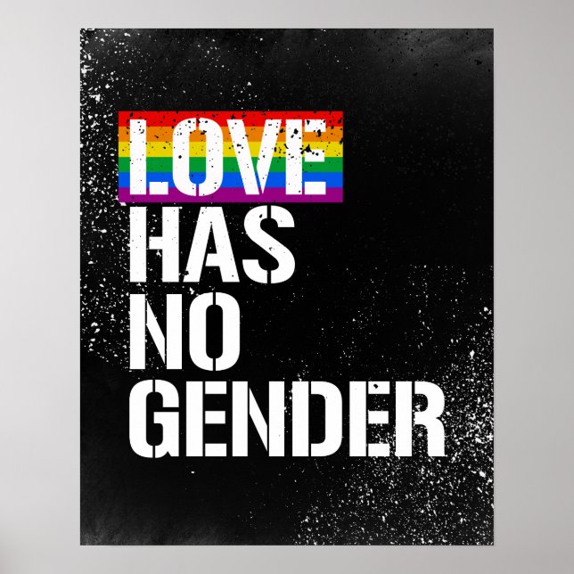 Love has no gender - - LGBTQ Rights -  -  Poster (Front)