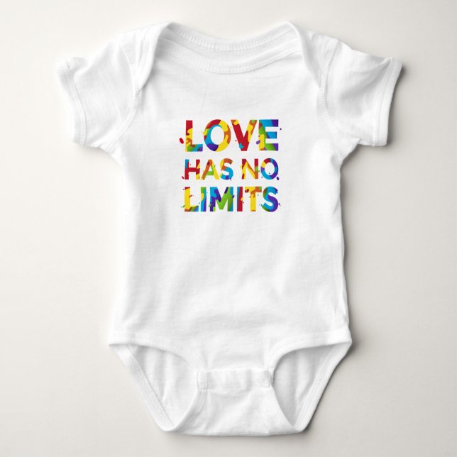 Love Has No Limits Baby Bodysuit (Front)