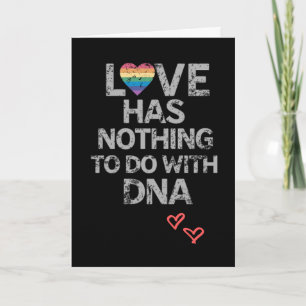 Love Has Nothing To Do With DNA Holiday Card