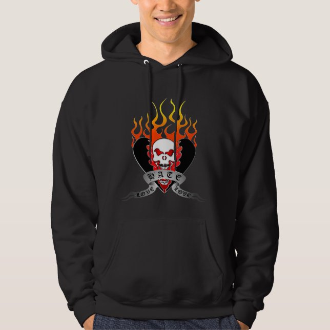 Love Hate Love Tattoo Hoodie (Front)