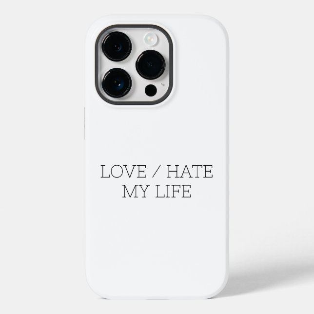 Love/Hate My Life Case-Mate iPhone Case (Back)