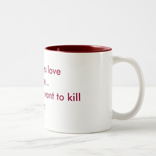 Love & Hate Two-Tone Coffee Mug (Right)