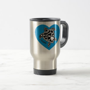 Love Hawaii Island and Turtle Travel Mug