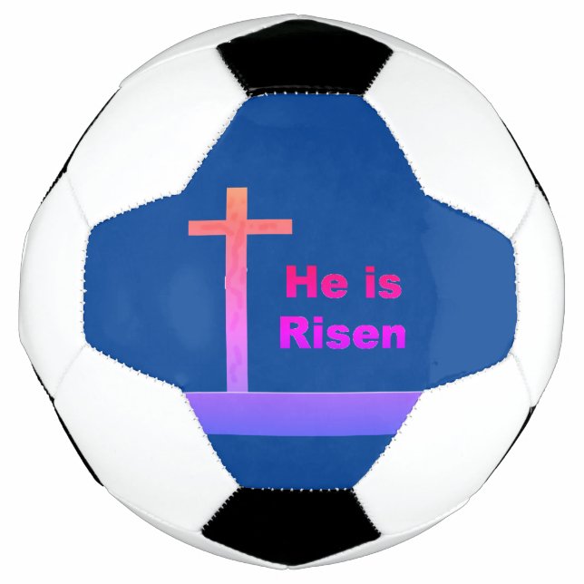 Love He is Risen Soccer Ball (Front)