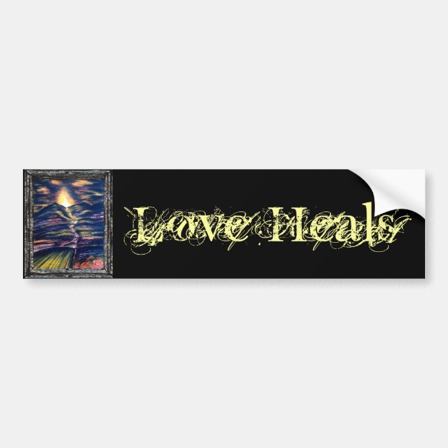 Love Heals Bumper Sticker (Front)