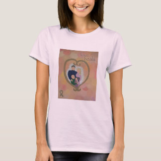 "love heals" Charity Heart Art T-shirt