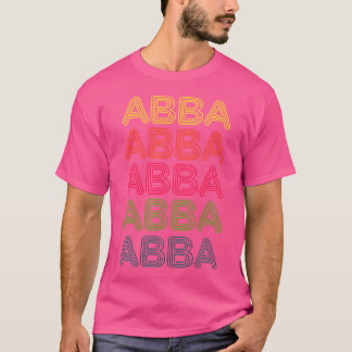 Love Heart Abba Tee Grunge Vintage Style Black Abb