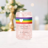 Love Heart and Rainbow Gay Wedding