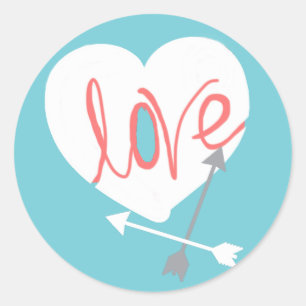 Love Heart Arrows Sticker