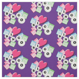 Love Heart Bingo Fabric