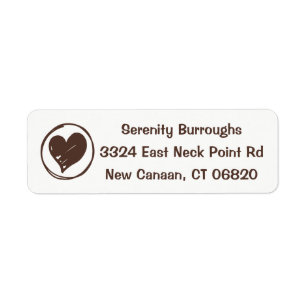 Love Heart Brown And White Wedding, Bridal Shower