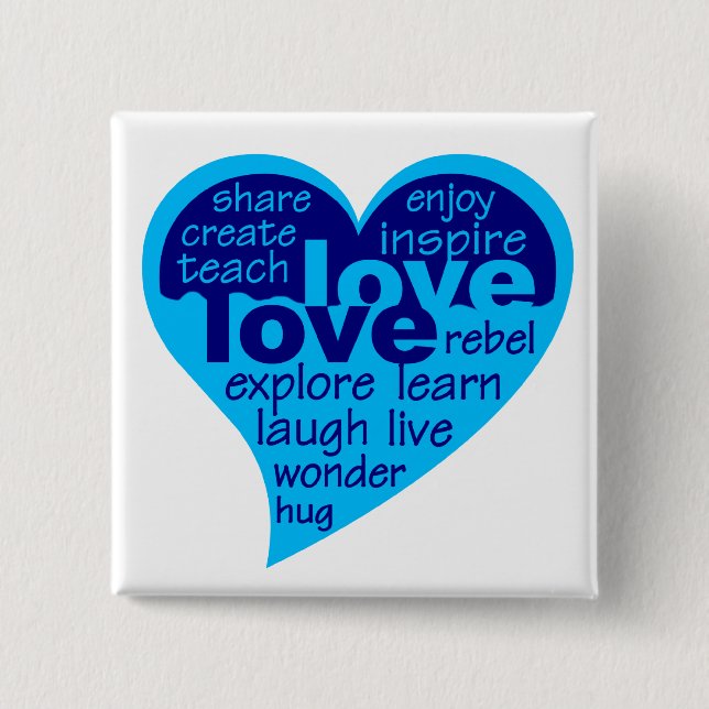 Love Heart button (Front)