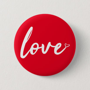Love Heart Button Pin