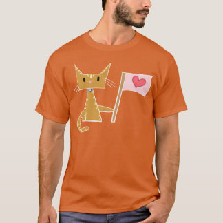 love heart cat animal family T-Shirt