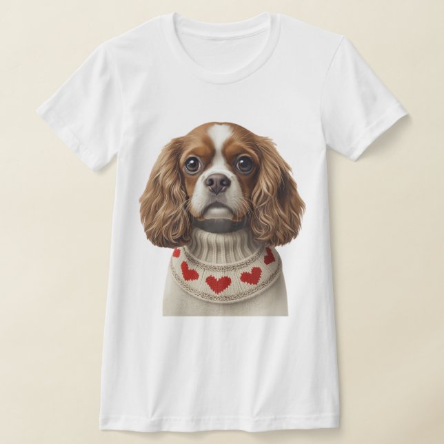 Love Heart cavalier T-Shirt (Laydown)