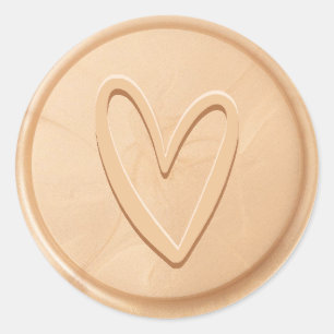 Love Heart Champagne Sticker