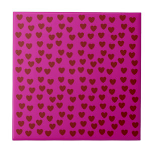 LOVE HEART COLOURFULL CERAMIC TILE