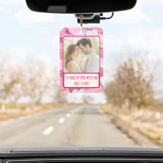 Love Heart Confetti Share My Fries Car Air Freshener