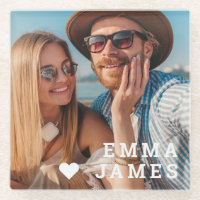 Love Heart Couple Photo Personalised Names Gift