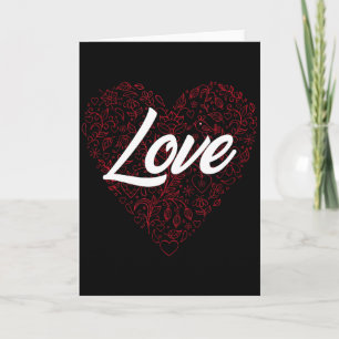 Love Heart Couples Boyfriend Girlfriend Valentine´ Card