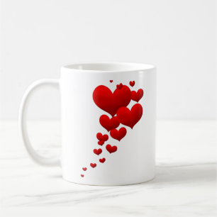 Love Heart Decorative Valentine Heart Sign Design Coffee Mug