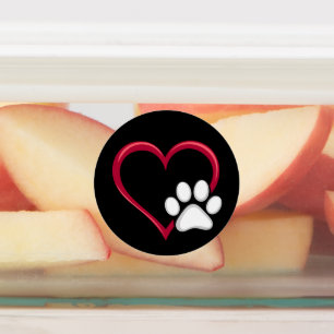 Love Heart Dog Paw Valentine's Day Dog Lover