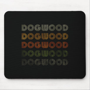 Love Heart Dogwood Tee Grunge Vintage Style Black Mouse Pad