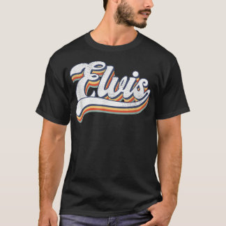 Love Heart Elvis Name Personalised GrungeVintage S T-Shirt