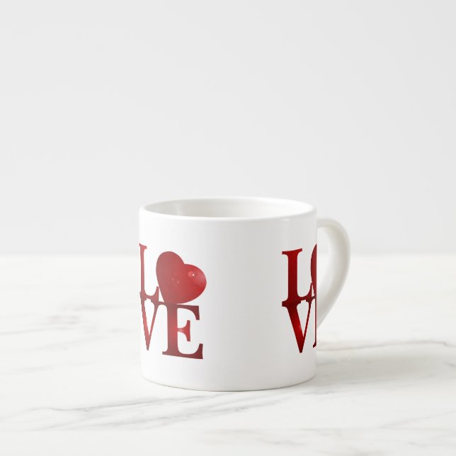 Love Heart Espresso Cup (Front Right)