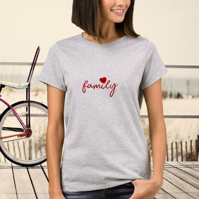 Love Heart Family Graphic T-Shirt  (Creator Uploaded)