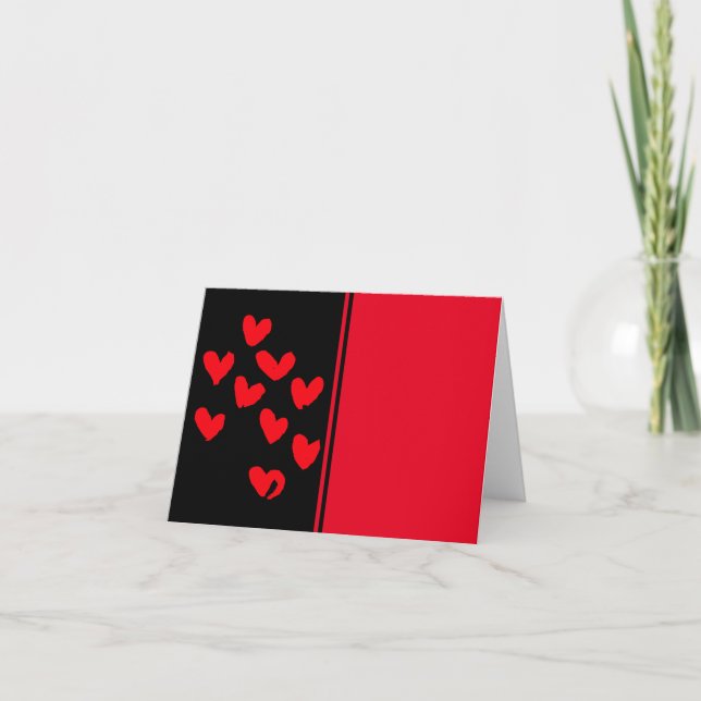 Love Heart Folding Card  (Front)