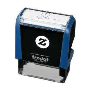 Love heart for valentines day self-inking stamp